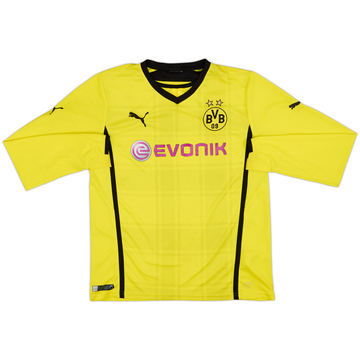 2013-14 Borussia Dortmund Home L/S Shirt - 8/10 - (S)