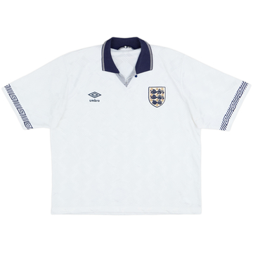 1990-92 England Home Shirt - 6/10 - (S)