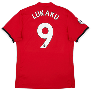2017-18 Manchester United Home Shirt Lukaku #9 - 6/10 - (L)