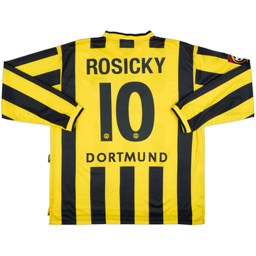 2000-02 Borussia Dortmund Home L/S Shirt Rosicky #10 - 9/10 - (XL)