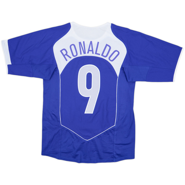 2004-06 Brazil Away Shirt Ronaldo #9 - 9/10 - (S)