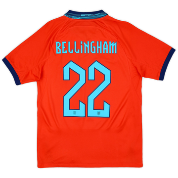 2022-23 England Away Shirt Bellingham #22 - 10/10 - (S)