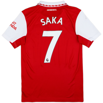 2022-23 Arsenal Home Shirt Saka #7 - 9/10 - (XS)