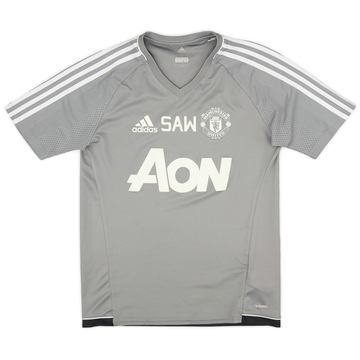2017-18 Manchester United Staff issue adidas Training Shirt 'SAW' - 7/10 - (S)
