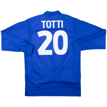 1998-99 Italy Home L/S Shirt Totti #20 - 8/10 - (L)