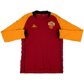 2002-03 Roma CL Home L/S Shirt - 8/10 - (M)