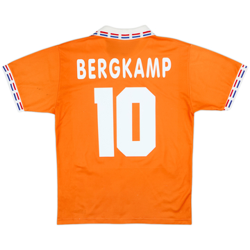 1996 Netherlands Home Shirt Bergkamp #10 - 4/10 - (M)