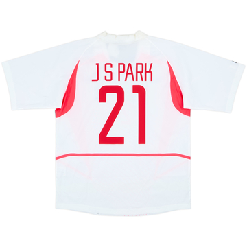 Camiseta de visitante de South Korea 2002-03 J S Park #21 (XL)