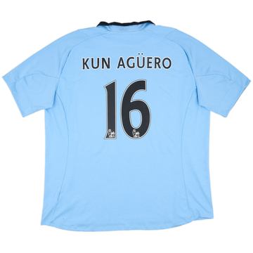 2012-13 Manchester City Home Shirt Kun Aguero #16 - 8/10 - (XXL)