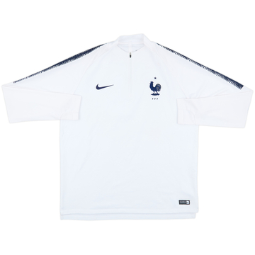 2018-19 France Nike 1/4 Zip Drill Top - 5/10 - (XL)