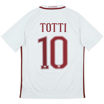 2016-17 Roma Away Shirt Totti #10 - 8/10 - (M)