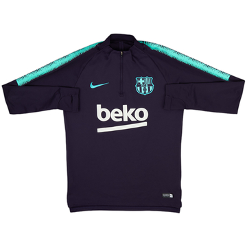2018-19 Barcelona Nike 1/4 Zip Drill Top - 7/10 - (S)