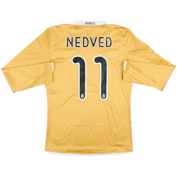 2008-09 Juventus Player Issue Away L/S Shirt Nedved #11 - 7/10 - (M)