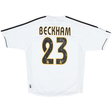 2003-04 Real Madrid Home Shirt Beckham #23 - 6/10 - (S)