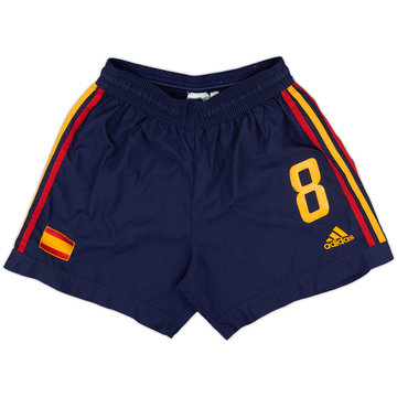 2002-04 Spain Home Shorts #8 - 7/10 - (M)