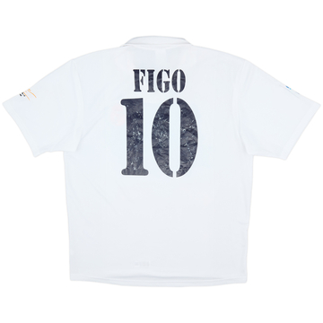 2001 Real Madrid Home Shirt Figo #10 - 6/10 - (L)