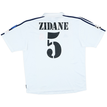2002-03 Real Madrid Centenary Home Shirt Zidane #5 - 5/10 - (L)