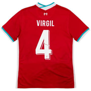 2020-21 Liverpool Home Shirt Virgil #4 - 5/10 - (M)