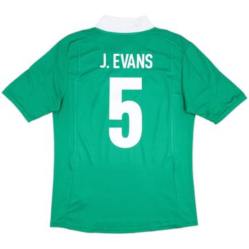 2012-13 Northern Ireland Home Shirt J.Evans #5 - 8/10 - (M)