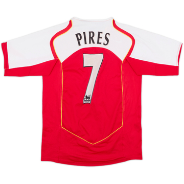 2004-05 Arsenal Home Shirt Pires #7 - 6/10 - (XL.Boys)