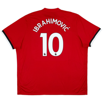 2017-18 Manchester United Home Shirt Ibrahimovic #10 - 8/10 - (3XL)