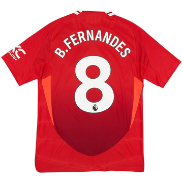 2024-25 Manchester United Authentic Home Shirt B.Fernandes #8 - 10/10 - (M)