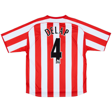 2005-07 Sunderland Home Shirt Delap #4 - 9/10 - (XL)