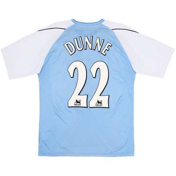 2006-07 Manchester City Home Shirt Dunne #22 - 8/10 - (L)