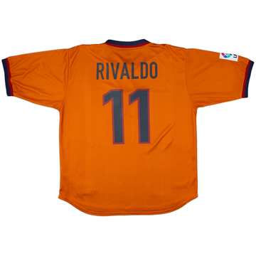 1998-00 Barcelona Away Shirt Rivaldo #11 - 9/10 - (XL)