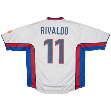 1998-01 Barcelona Away Shirt Rivaldo #11 - 6/10 - (XL)