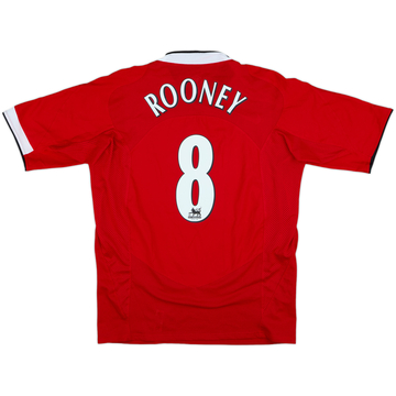 2004-06 Manchester United Home Shirt Rooney #8 - 9/10 - (L)