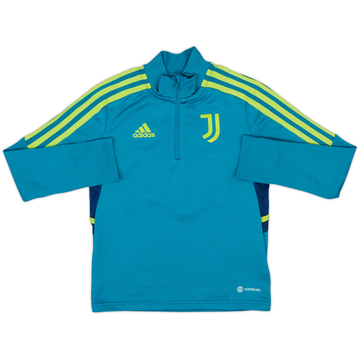 2022-23 Juventus adidas 1/4 Zip Drill Top - 8/10 - (S.Boys)