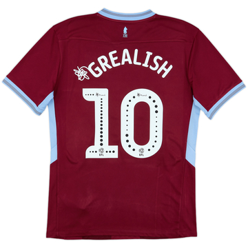 2018-19 Aston Villa Home Shirt Grealish #10 - 8/10 - (M)
