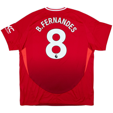 2024-25 Manchester United Home Shirt B.Fernandes #8 - 8/10 - (XXL)