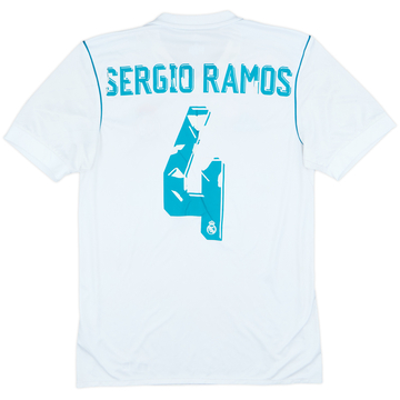 2017-18 Real Madrid Home Shirt Sergio Ramos #4 - 4/10 - (S)