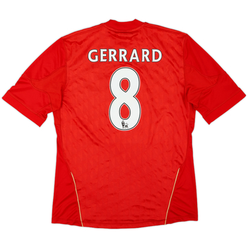 2010-12 Liverpool Home Shirt Gerrard #8 - 6/10 - (M)
