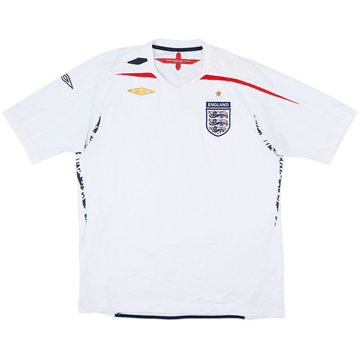 2007-09 England Home Shirt - 5/10 - (XL)