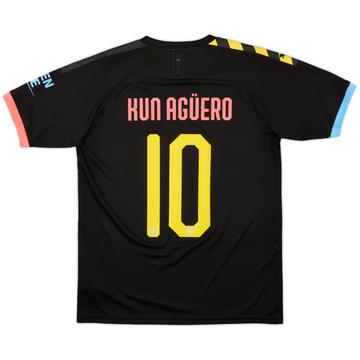 2019-20 Manchester City Away Shirt Kun Aguero #10 - 9/10 - (M)