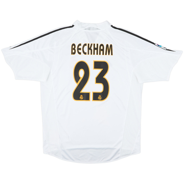 2004-05 Real Madrid Home Shirt Beckham #23 - 8/10 - (L)