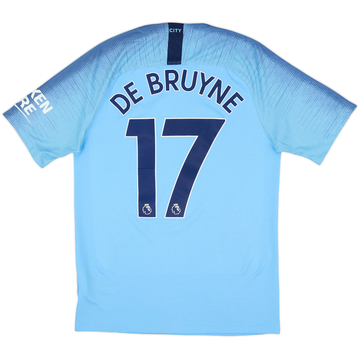 2018-19 Manchester City Home Shirt De Bruyne #17 - 7/10 - (S)