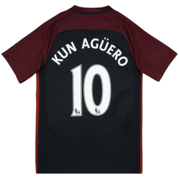 2016-17 Manchester City Away Shirt Kun Aguero #10 - 8/10 - (S)