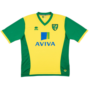 2013-14 Norwich Home Shirt - 6/10 - (XXL)