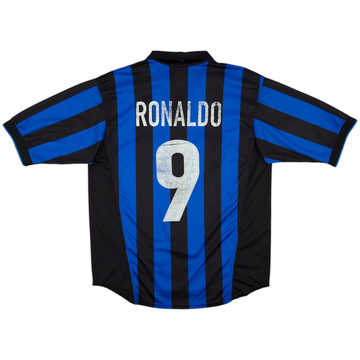 1998-99 Inter Milan Home Shirt Ronaldo #9 - 5/10 - (M)