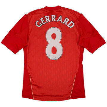 2010-12 Liverpool Home Shirt Gerrard #8 - 4/10 - (S)