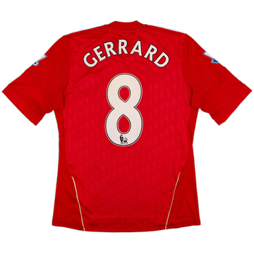 2010-12 Liverpool Home Shirt Gerrard #8 - 5/10 - (S)