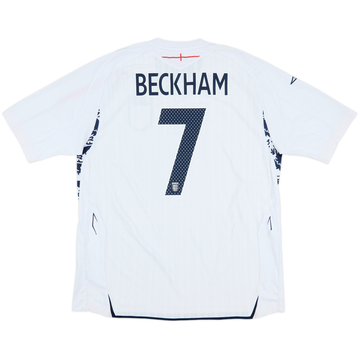 2007-09 England Home Shirt Beckham #7 - 7/10 - (XXL)
