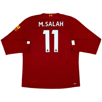 2019-20 Liverpool Home L/S Shirt M.Salah #11 - 7/10 - (XXL)