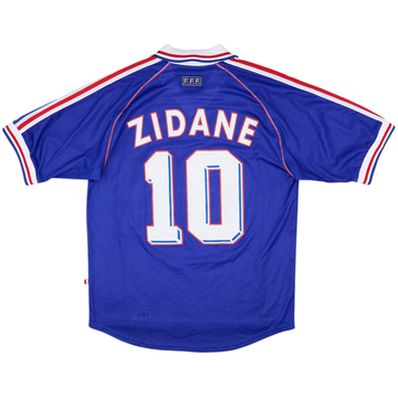 1998-00 France Home Shirt Zidane #10 - 8/10 - (M)