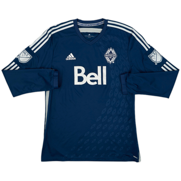 2014 Vancouver Whitecaps Authentic Away L/S Shirt - 8/10 - (XL)