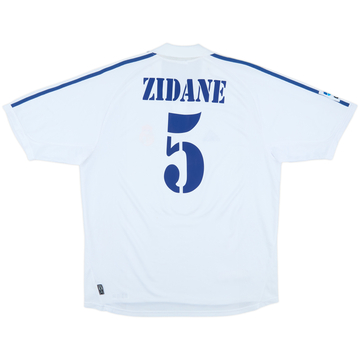 2001 Real Madrid Home Shirt Zidane #5 - 7/10 - (XL)